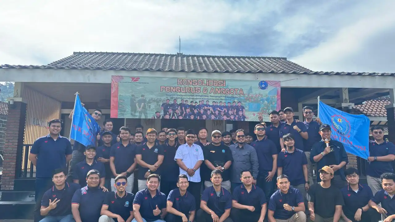 PUK PT Toyota Boshoku Device Indonesia Gelar Pendidikan Organisasi dan Konsolidasi di Lembang