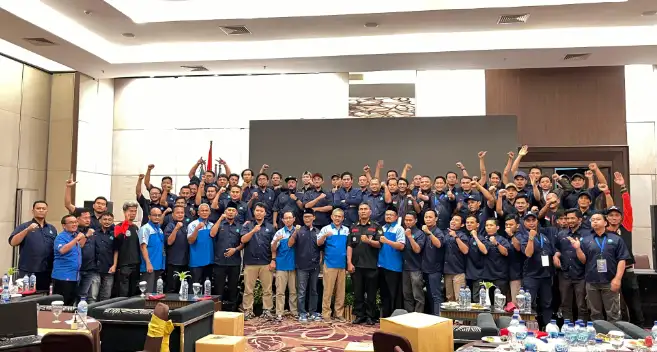 Musnik IV PUK SP LEM SPSI PT. Inti Pantja Press Industri Sukses Digelar di Hotel Santika Harapan Indah