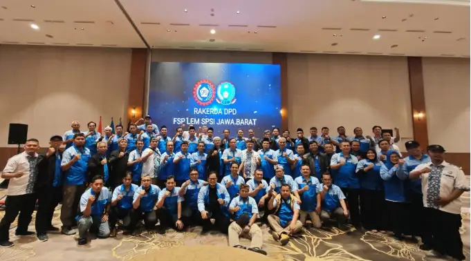 RAKERDA DPD FSP LEM SPSI JAWA BARAT 2025 : Meneguhkan Soliditas dan Semangat Perjuangan Buruh